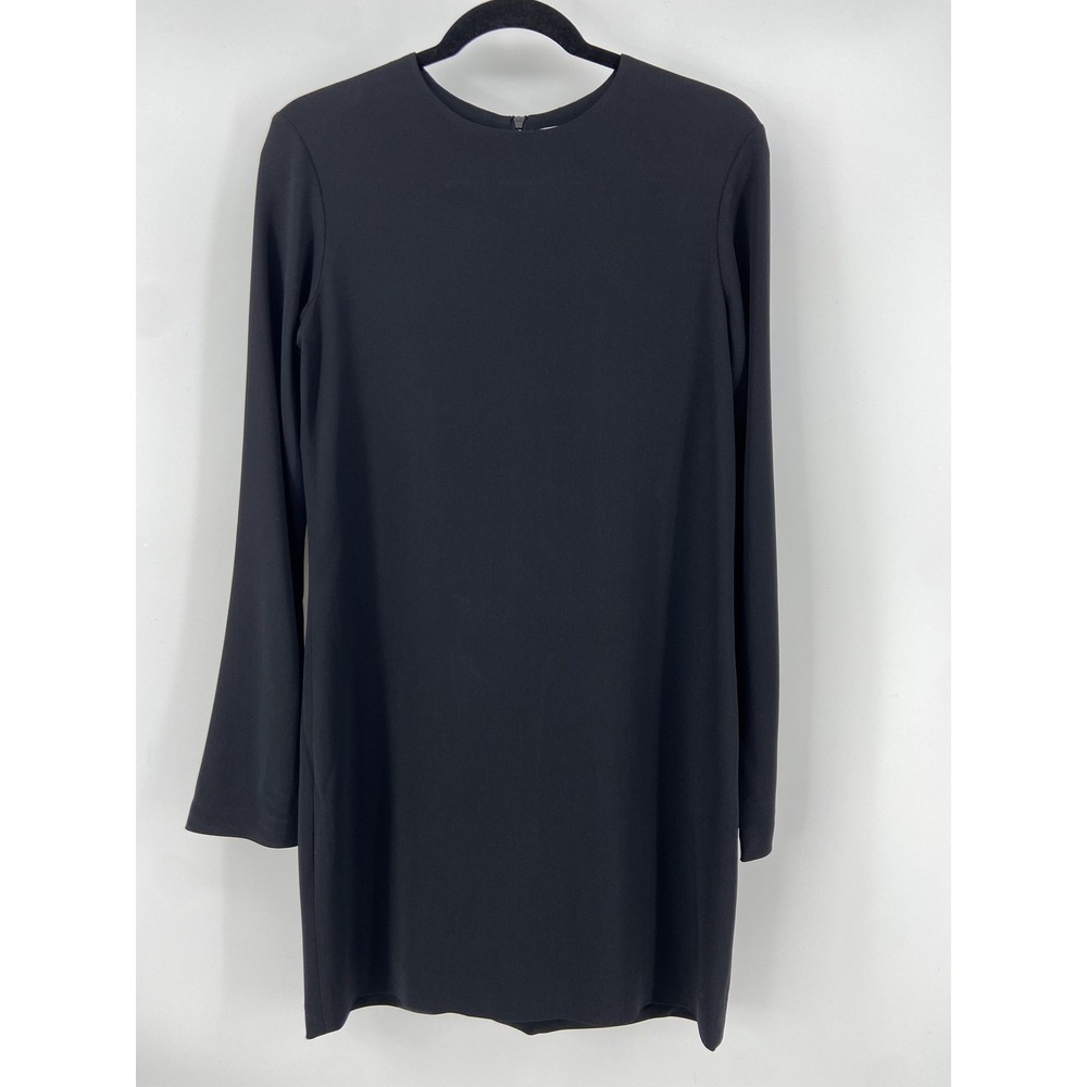 Helmut Lang Dress Womens‎ 8 Black Shift Little Minimalist Classic Office